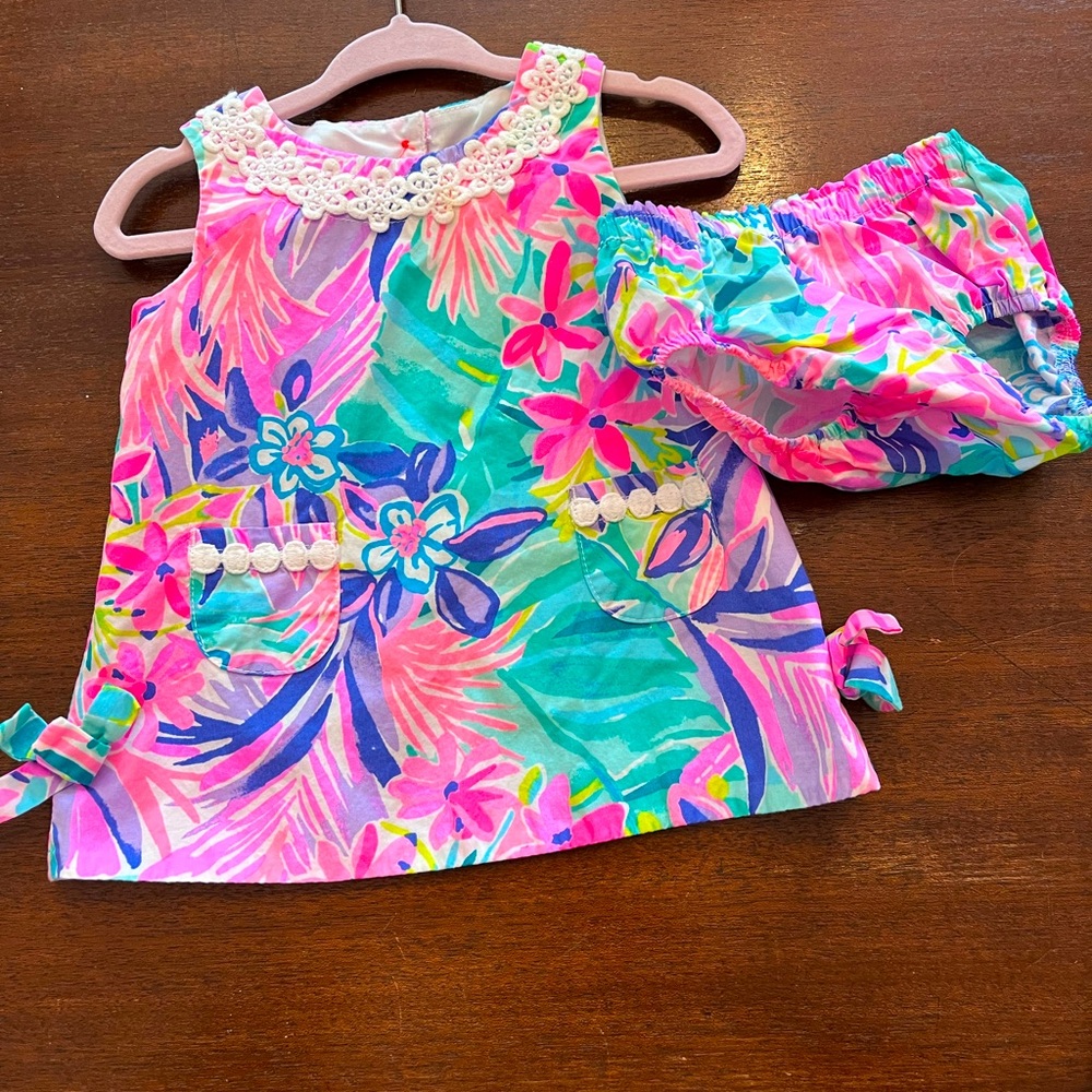 Lilly Pulitzer shift dress with bloomers